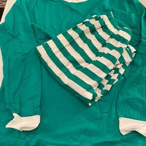 PatPat Green and White Men's Set